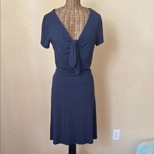 NWT Loft Blue Front Tie Dress XS